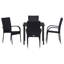 Garden Dining Set 5 Pcs PE Rattan-2068868231