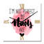 Horloge murale I Am Not Perfect But My Nails are-2012476101