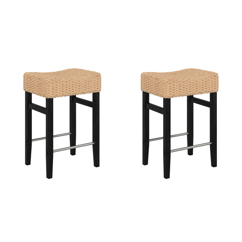 Tabouret de bar Harvey, Noir brossé, 2