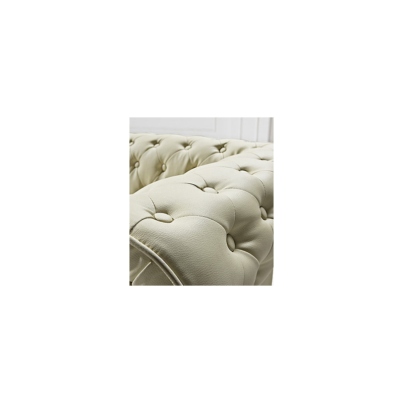 Genuine Leather Sofa, Beige