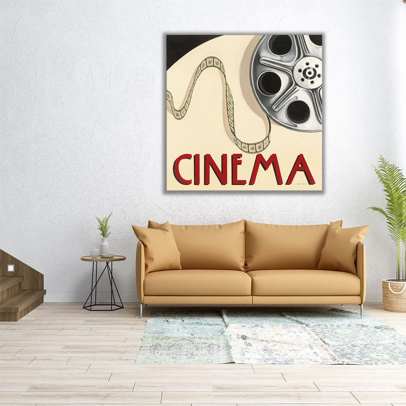 Cinéma - reproduction d'art sur toile, H 30 po x l 30 po