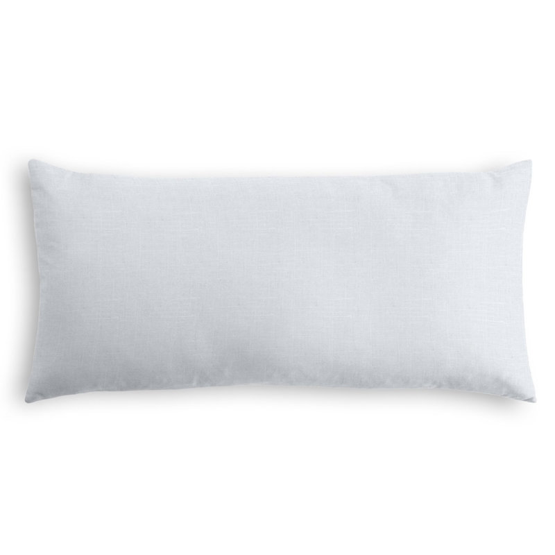 Reversible Throw Pillow, 14" x 36", Pale Blue