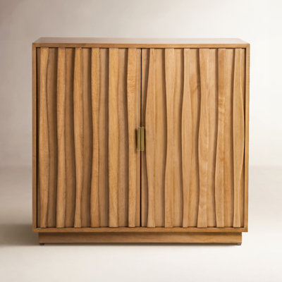 Maren 34" Carved Wood Accent Cabinet