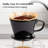 4.3" Ceramic Coffee Dripper, Glossy Black Pour Over Coffee Filter With 3-Hole Design & Internal Ridges, Food-Safe Ceramic, 1-2 Cups Capacity