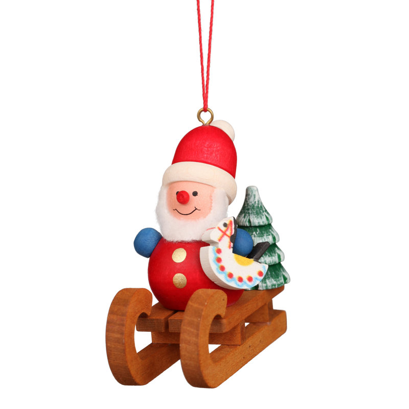 Christian Ulbricht Ornament - Santa Claus On Sled