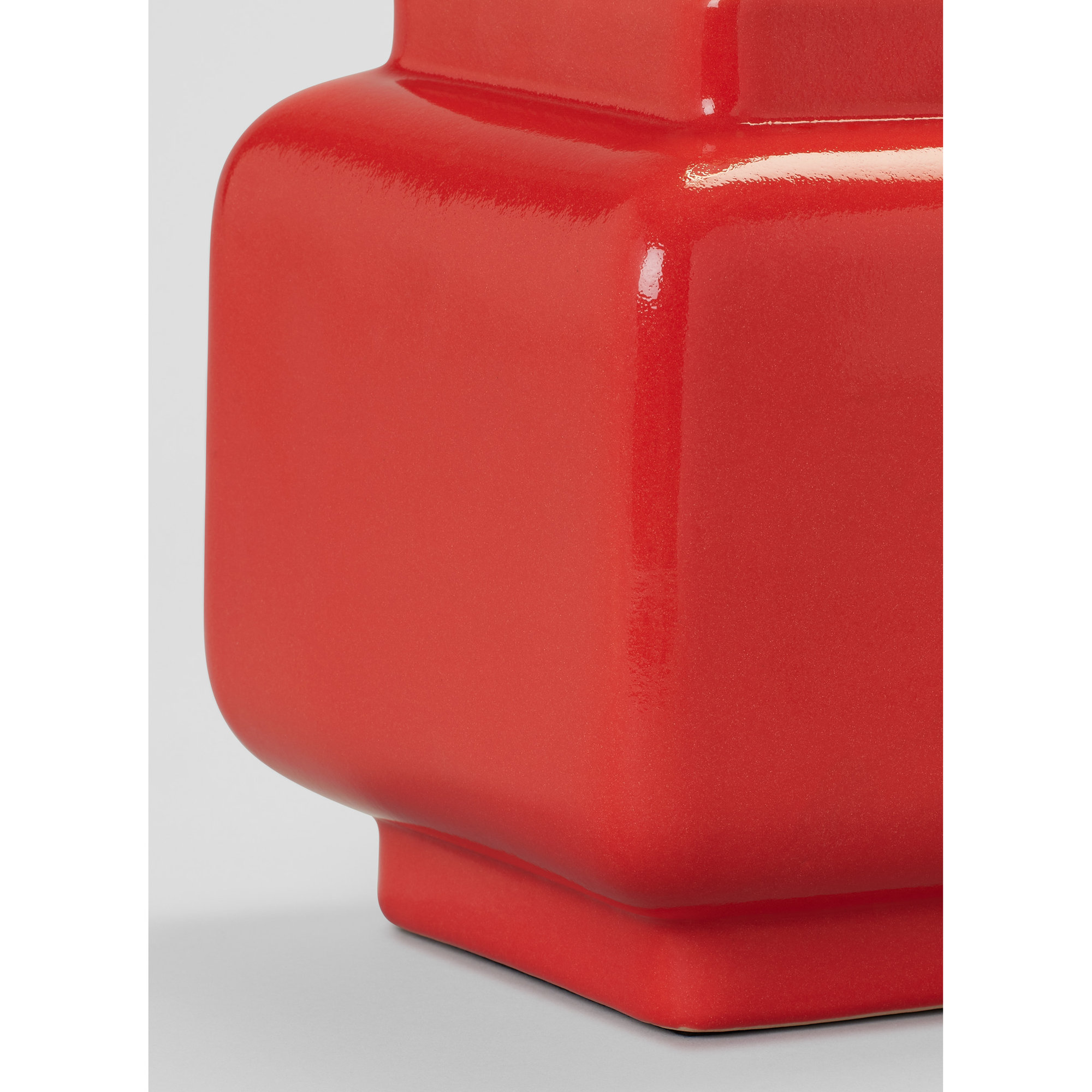 Ceramic Table Lamp, Red