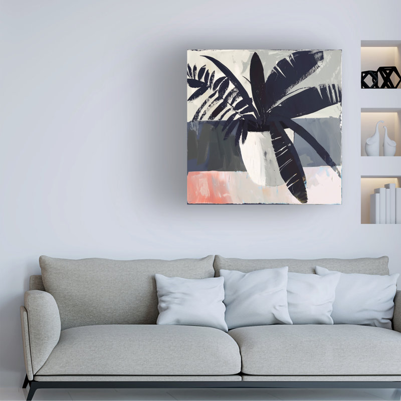 Art sur toile «Bachelor Sasha PM Fronds I »_ALI73220, H 14 po x l 14 po
