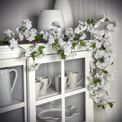 60'' in. Faux Cherry Blossom Garland