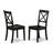 7 Piece Dining Set Consist of a Rectangle Dining Room Table and 6 Kitchen Chairs, 36x60 Inch, Black-24841005-78753098