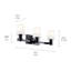 Éclairage pour meuble-lavabo 3 lumières Keison-1591616007