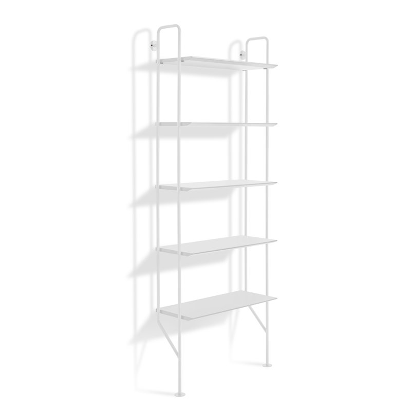Hitch Etagere Bookcase, Black/Walnut