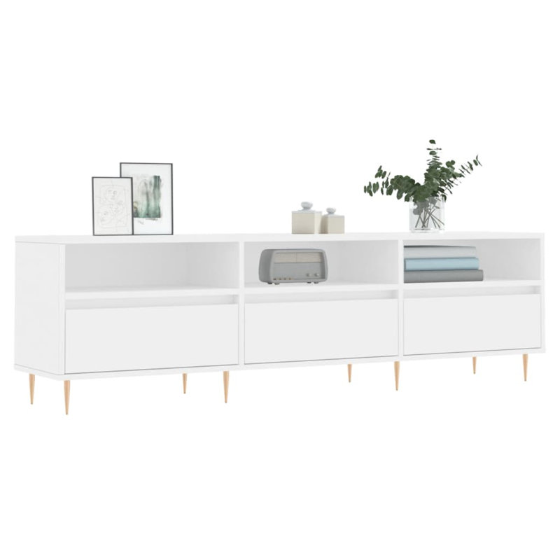 Huchinson TV Stand for TVs up to 65", White