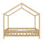 Structure de lit Montessori avec lit à baldaquin et lit pour enfant en bois naturel