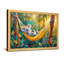 Animaux Koala se détendant dans un hamac, scène de jungle-449340041-449340047-449340046
