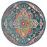 Bleu Sarcelle/Orange/Rose