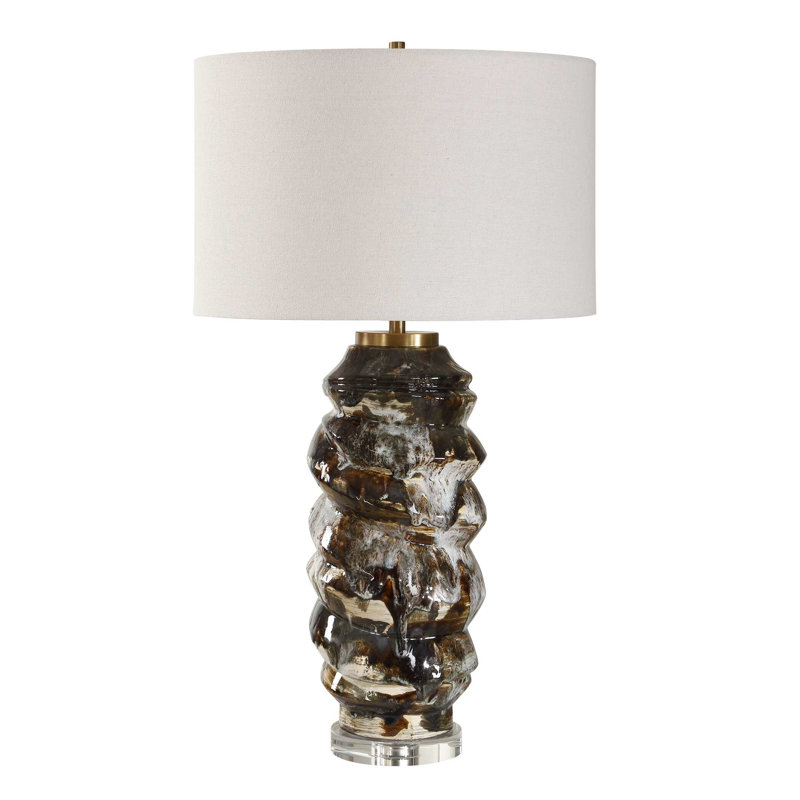 Uttermost Cuoco Mottled Brown Table Lamp