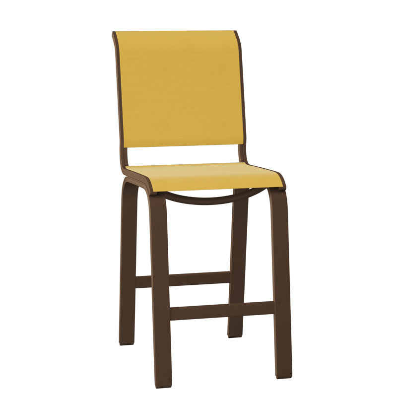 Tabouret de bar 26 po Holna, Kona texturé, Jaune 43D