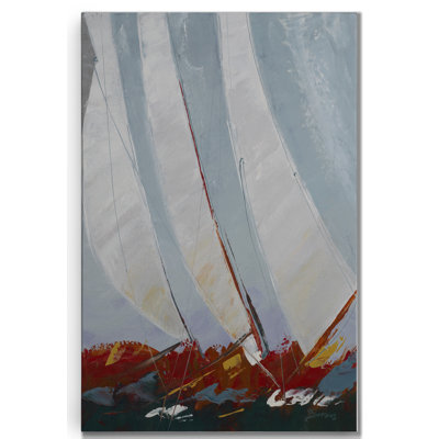 « racing the wind », peinture sur toile tendue