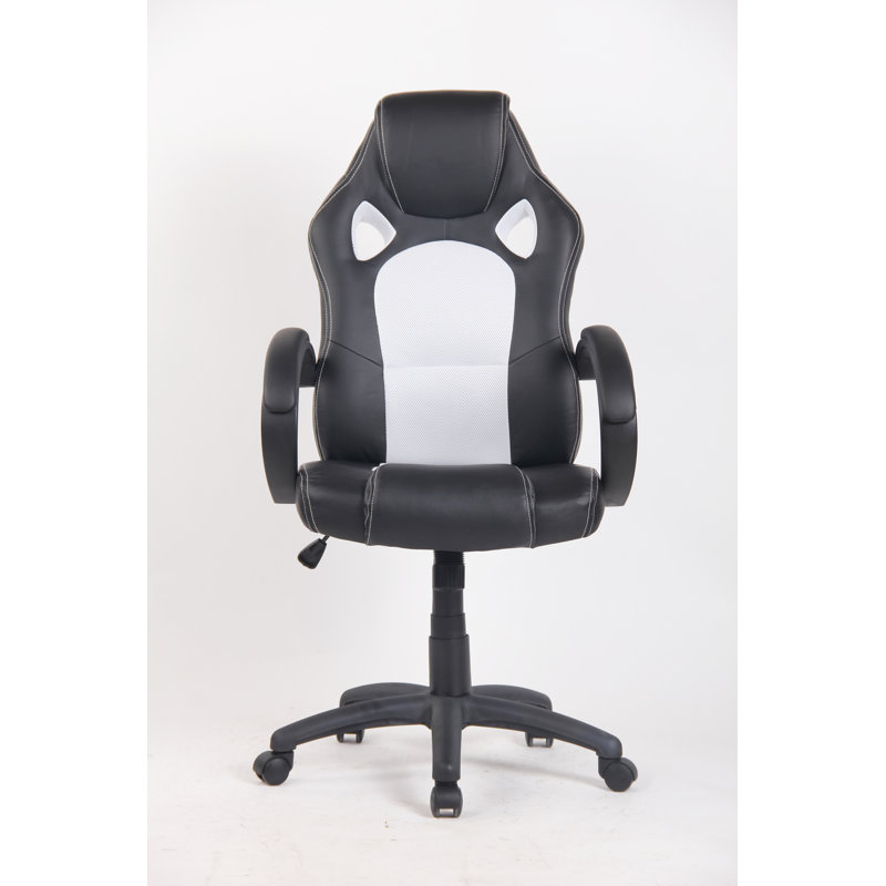 Fauteuil de direction, Blanc / noir