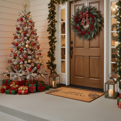 Classic Christmas Nutcracker Doormat, 24"x36"
