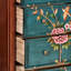 Armoire décorative peinte American