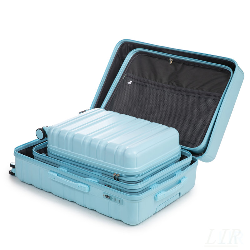 Ensemble de valises à roulettes en ABS 3 pièces HIFINE Tourist, durable et imperméable avec serrure à combinaison