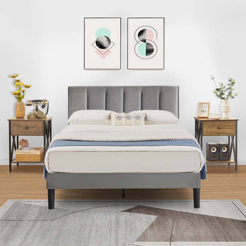 Delaportilla Steel Piece Bedroom Set, Brown, Queen