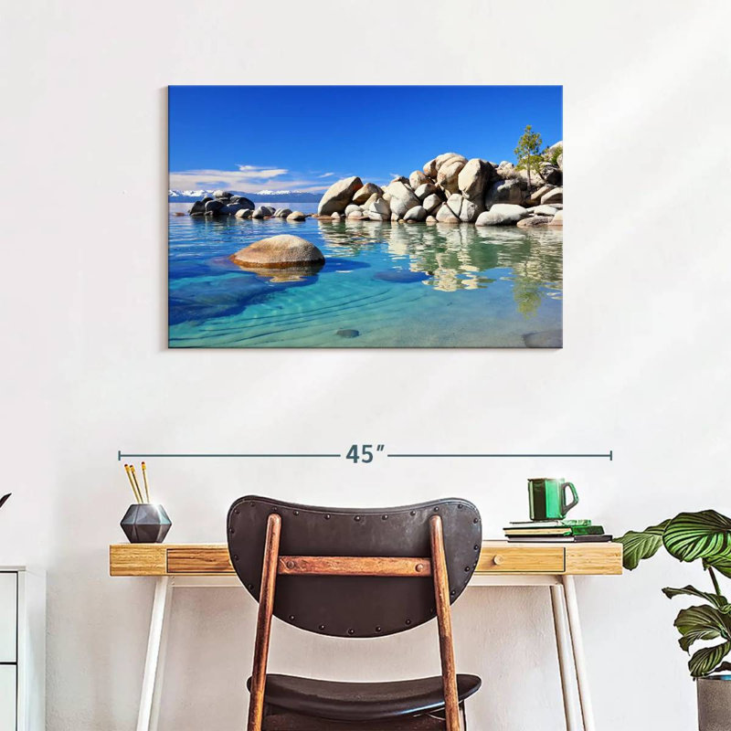 Alvord Peaceful Lake Tahoe, H 24 po x l 36 po