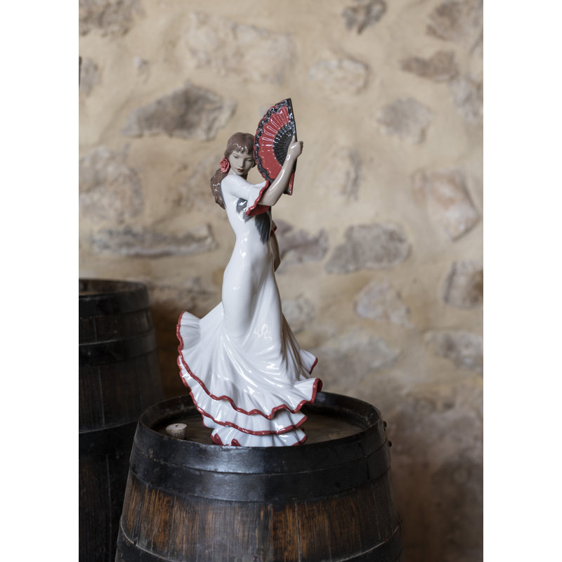 Passion and Soul Flamenco Woman Figurine, White