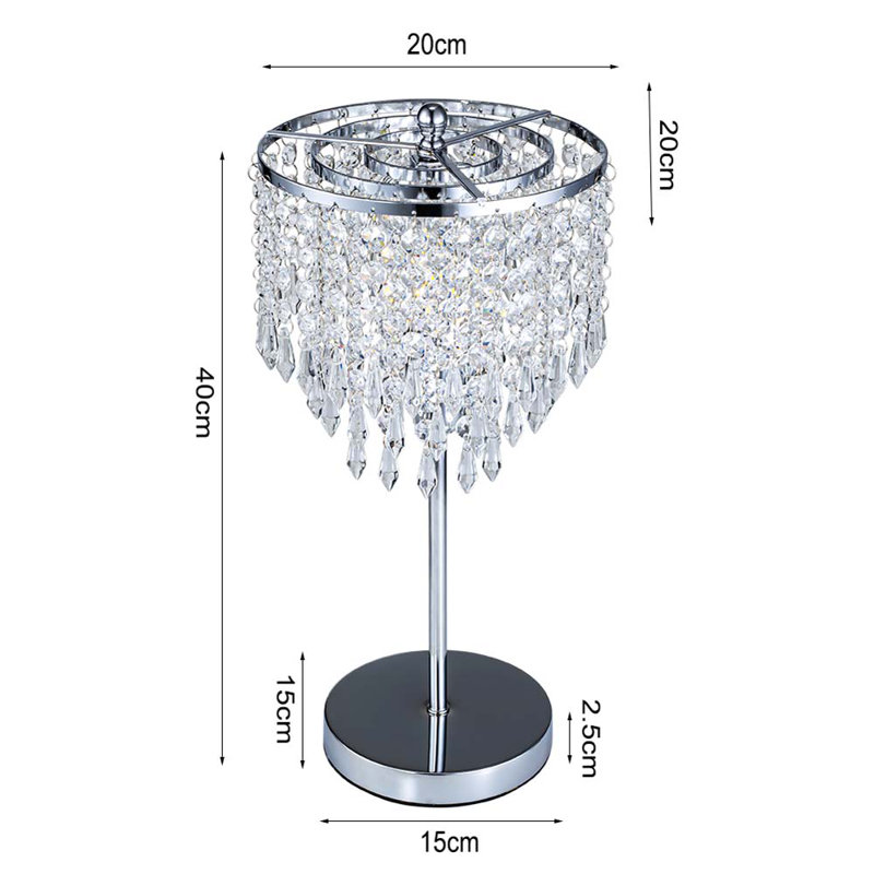 Hull 40Cm Silver Table Lamp
