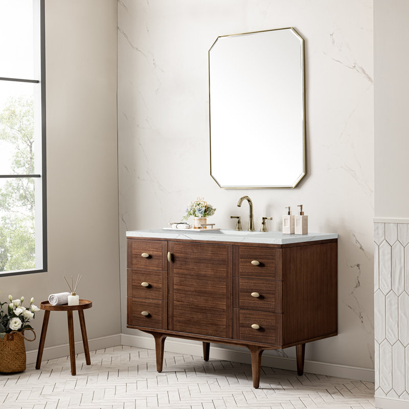 Amberly 48'' W Single Vanity, Ethereal Noctis