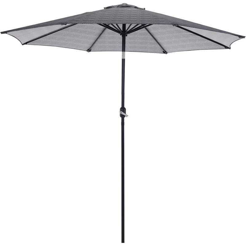 Parasol de marché 9 pi Basharat, Gris