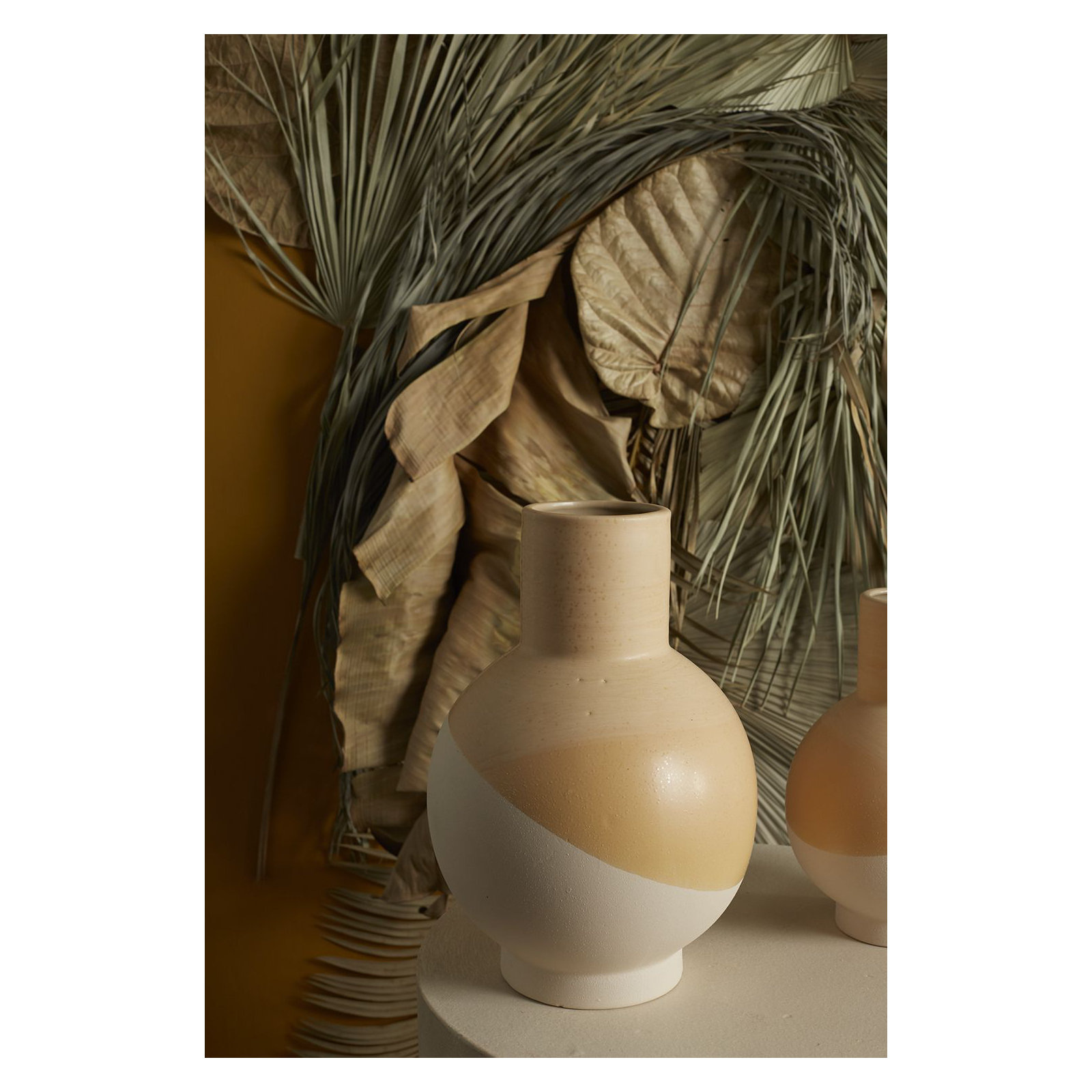 Tammy Handmade Ceramic Table Vase, 13" H x 9" W x 9" D