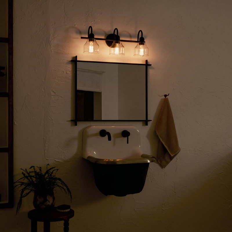 Éclairage de salle de bain 3 lumières à intensité variable Myren