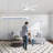 Jeason 42" 5-Blade LED Standard Ceiling Fan with Remote Control and Light Kit Included-290979197-290979196