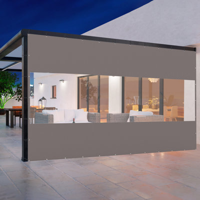 Domi Louvered Polyethylene Plastic Side Wall
