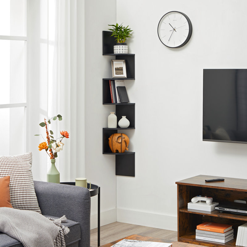 Tahtiana 127.5cm H x 20cm W Corner Bookcase