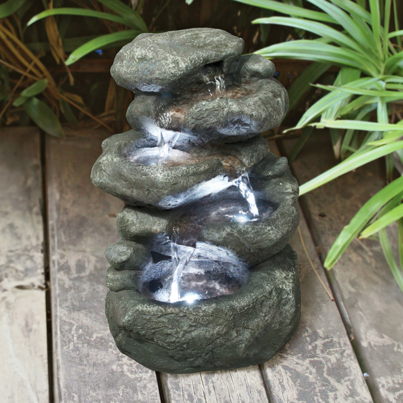 Anchor Falls Cascading Garden Fountain