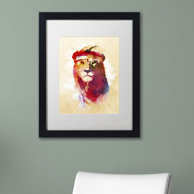 « gym lion » par robert farkas, impression encadrée