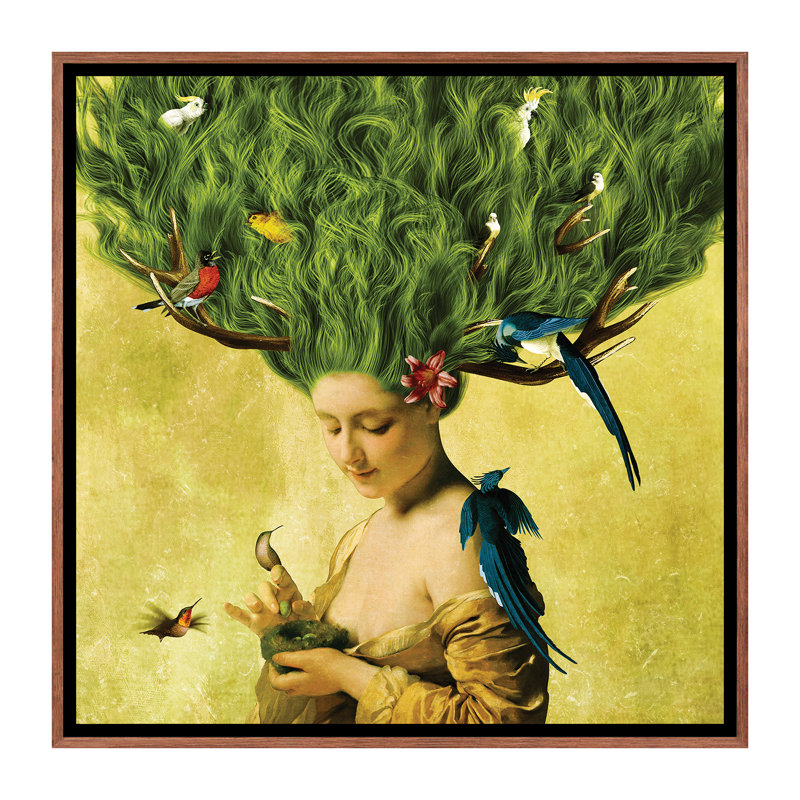 « safe haven » par diogo-impression, H 26 po x l 26 po x P 1,5 po, Toile avec cadre en bois classique