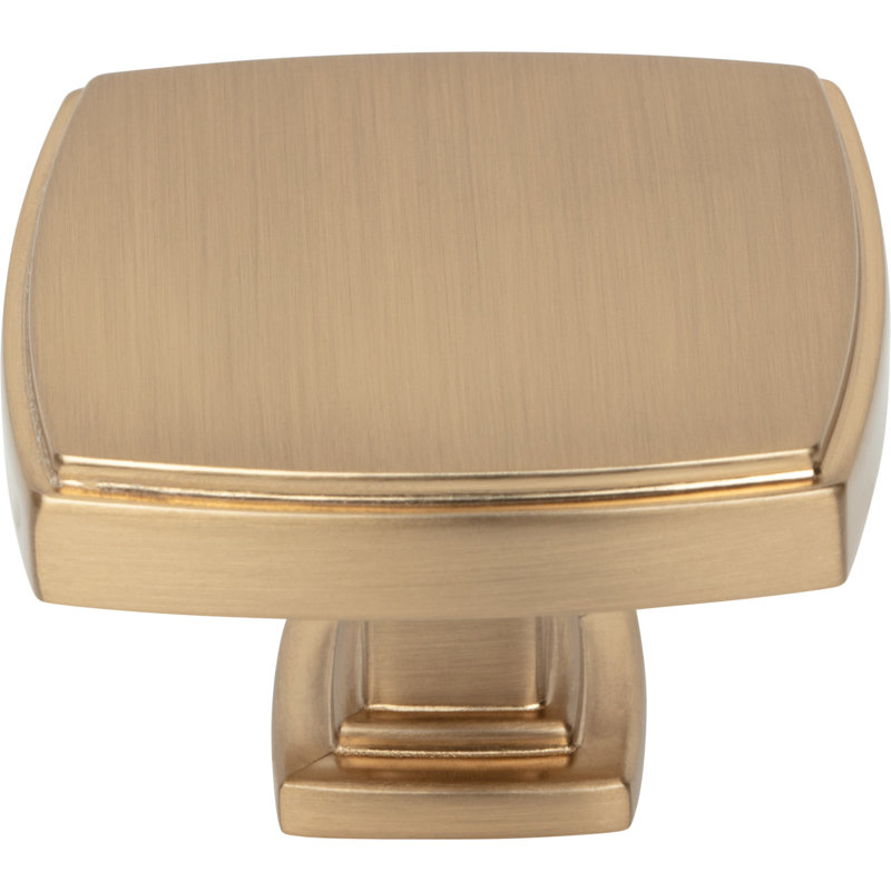 Square Knob, Satin Bronze