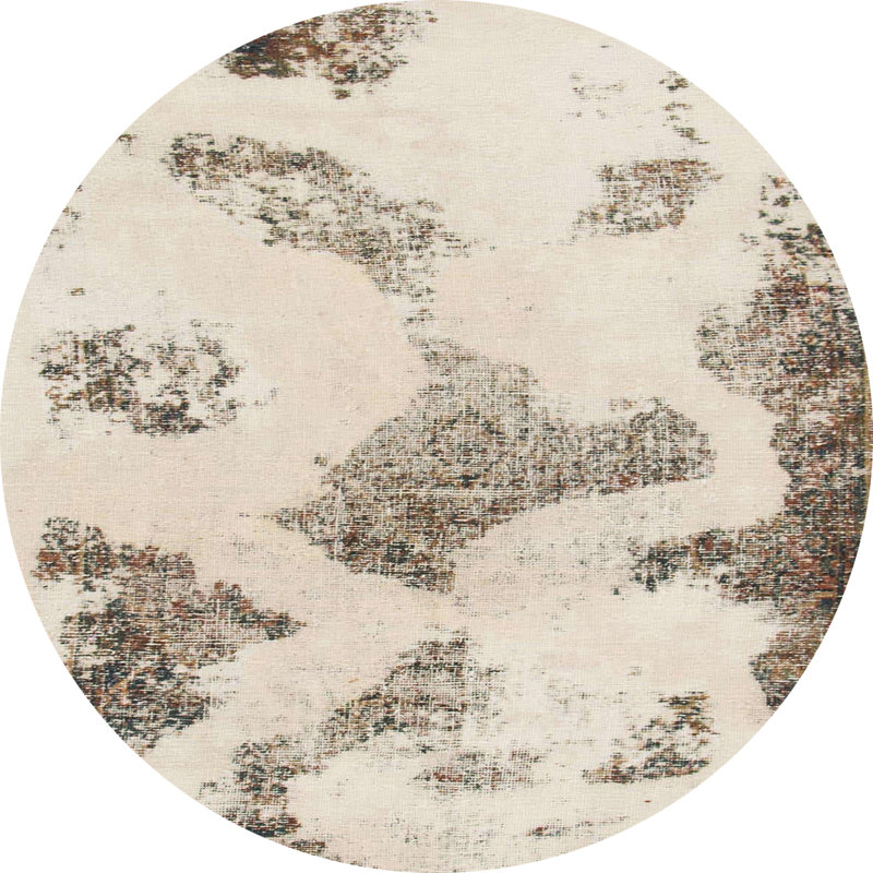 Abstract Indoor Rug, Round 6'