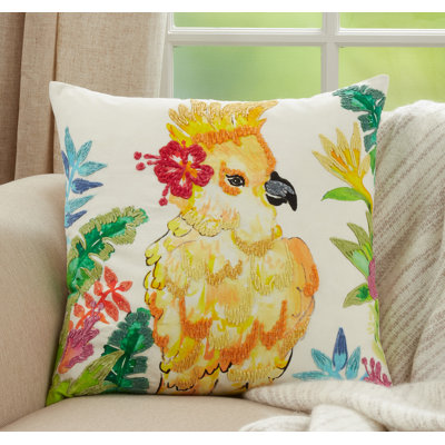 Birds Of Paradise Collection Cotton Pillow Cover