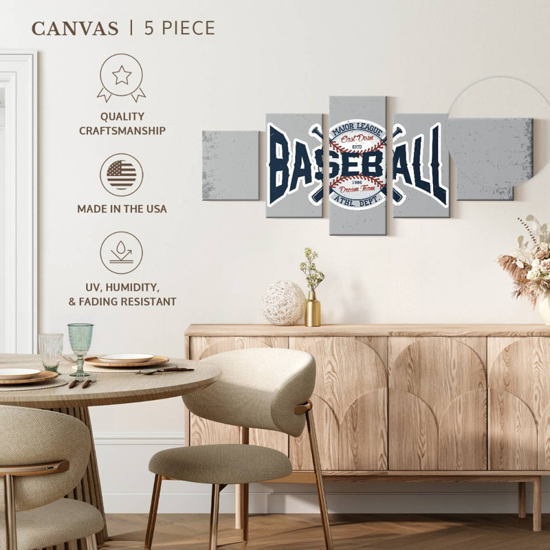 Major League Baseball, 24" H x 55" W