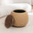 Pietsch Upholstered Round Storage Ottoman With Wooden Tray-505451943