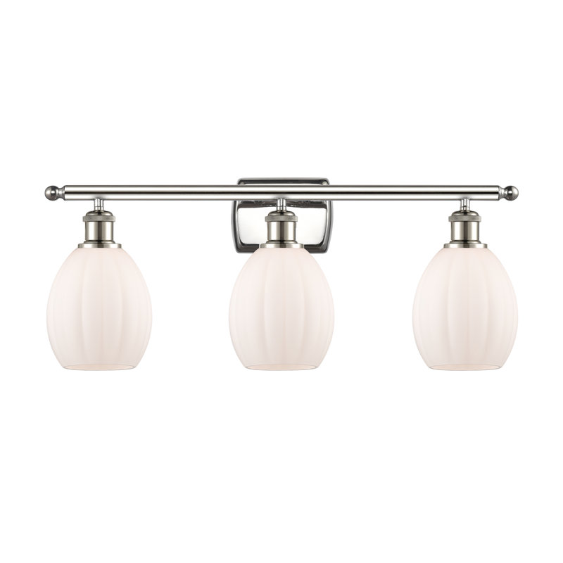 Éclairage pour salle de bain à intensité variable 3 lumières Flippo, Ampoule DEL 6 watts Vinage, Blanc mat