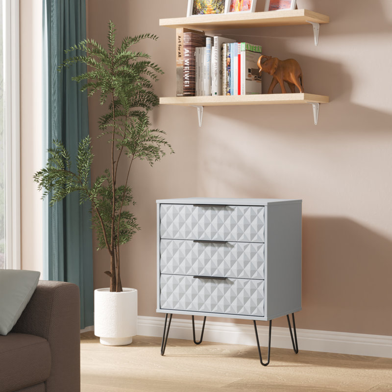 Talita 58cm W 3 - Drawer Chest of Drawers, Blue