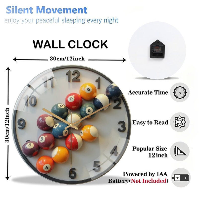 Horloge murale 12 po