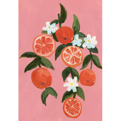 Orange Blossom Branch - Painting Print