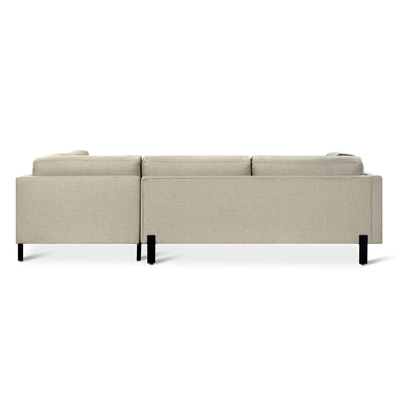 Silverlake Sectional, Andorra Pewter Performance Basketweave, Right Hand Facing